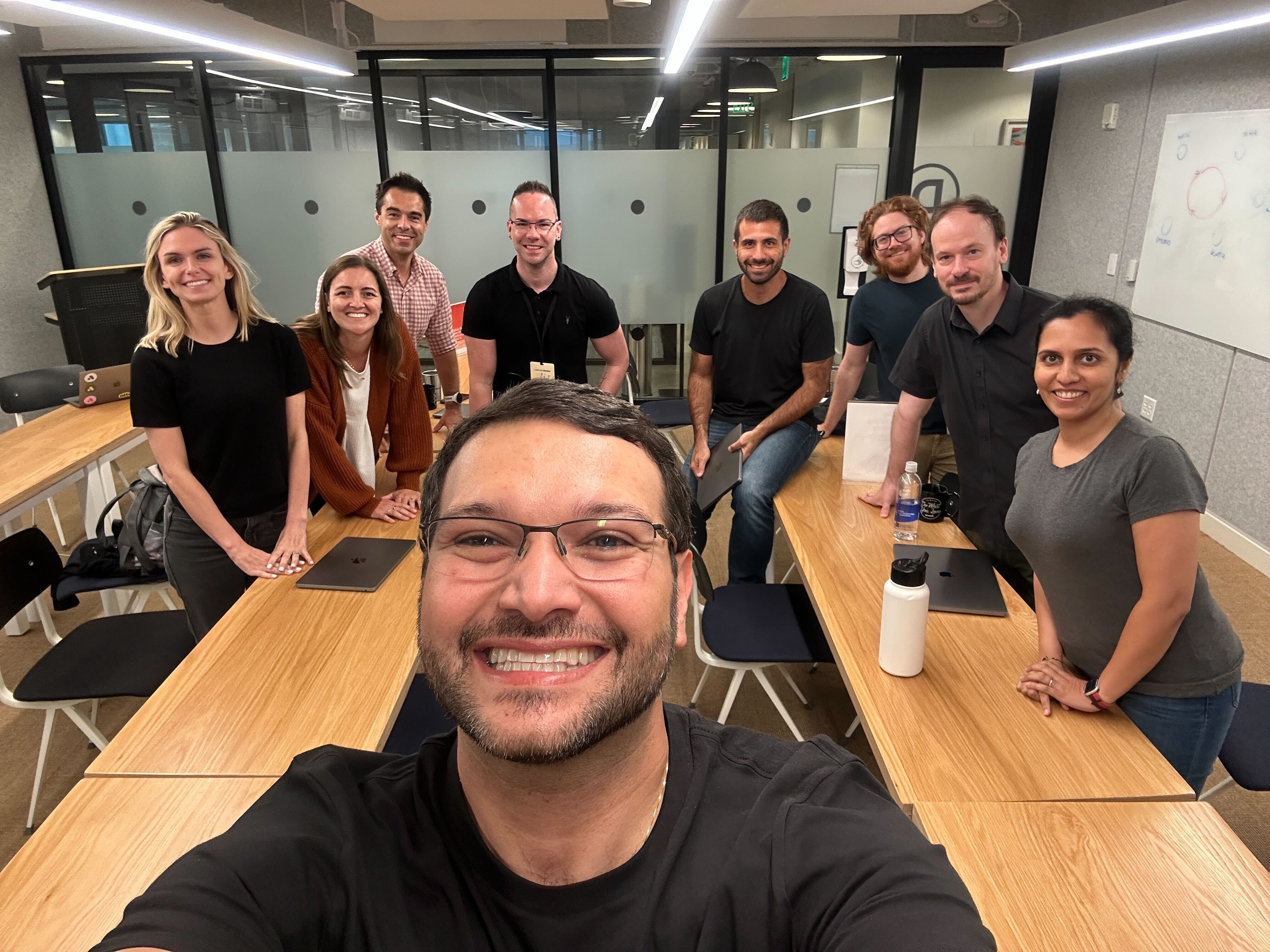 Laszlo with the Attentive team