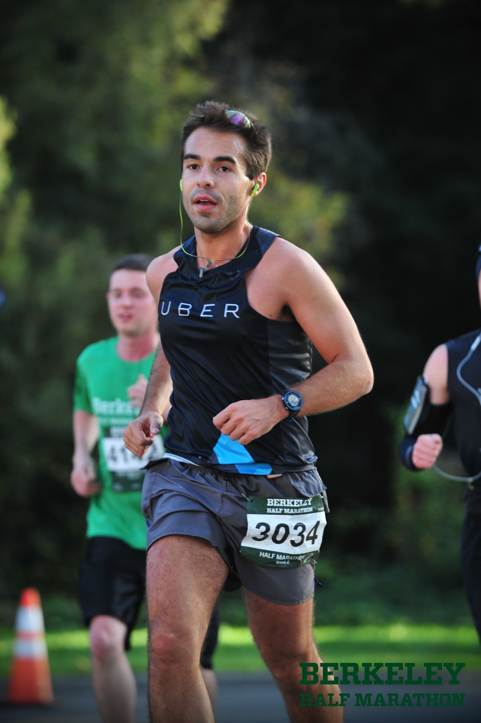 Running the Berkeley Half Marathon in an Uber jersey
